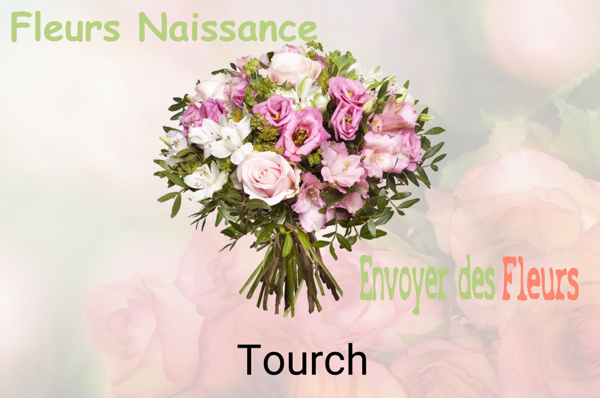 Bouquet de fleurs de naissance livré à Tourch